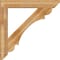 Ekena Millwork Olympic Slat Rough Sawn Bracket w/ Offset Brace, Western Red Cedar, 8"W x 48"D x 48"H BKT0806X48X48OLY06RWR - alternate 3